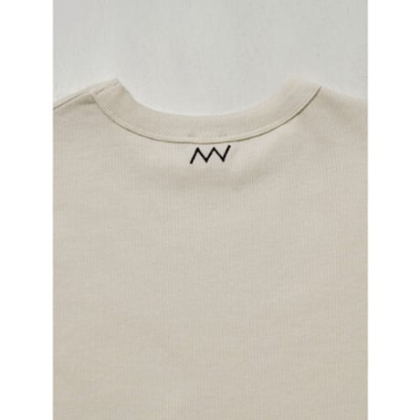 【YENN】COTTON RIB LONG TEE