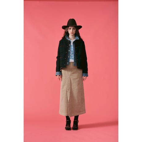 【LE MELANGE】ストレッチコーデュロイSK