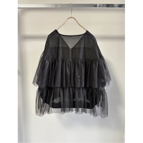【MARGAUX VINTAGE】チュールギャザーブルゾン
