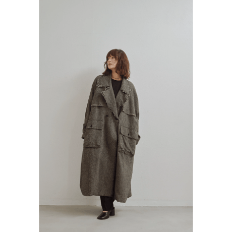 【Hella】Linen Wool Trench Coat　※納期9月上旬～10月上旬