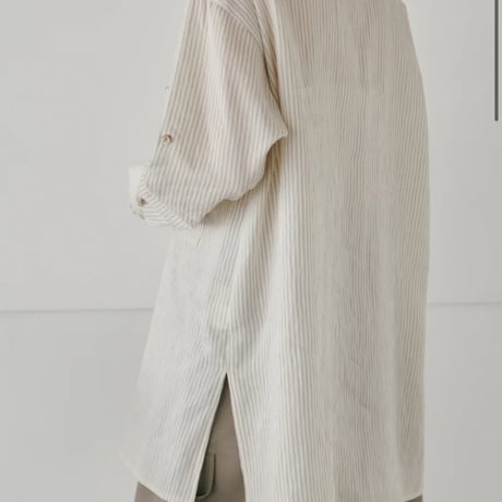 【Hella】linen stripe shirt  ※納期2/下〜3/下