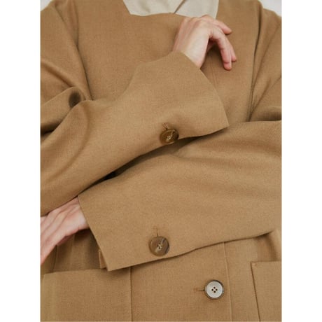 【YENN】WOOL BLEND JACKET COAT