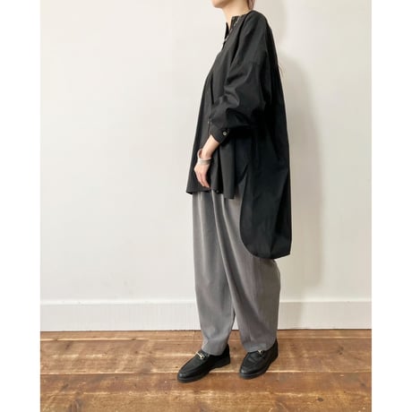 【 siro de labonte 】back  gather long shirt
