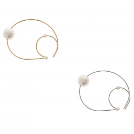 【Sea'ds Mara】Thin 2way pearl earcuff ring