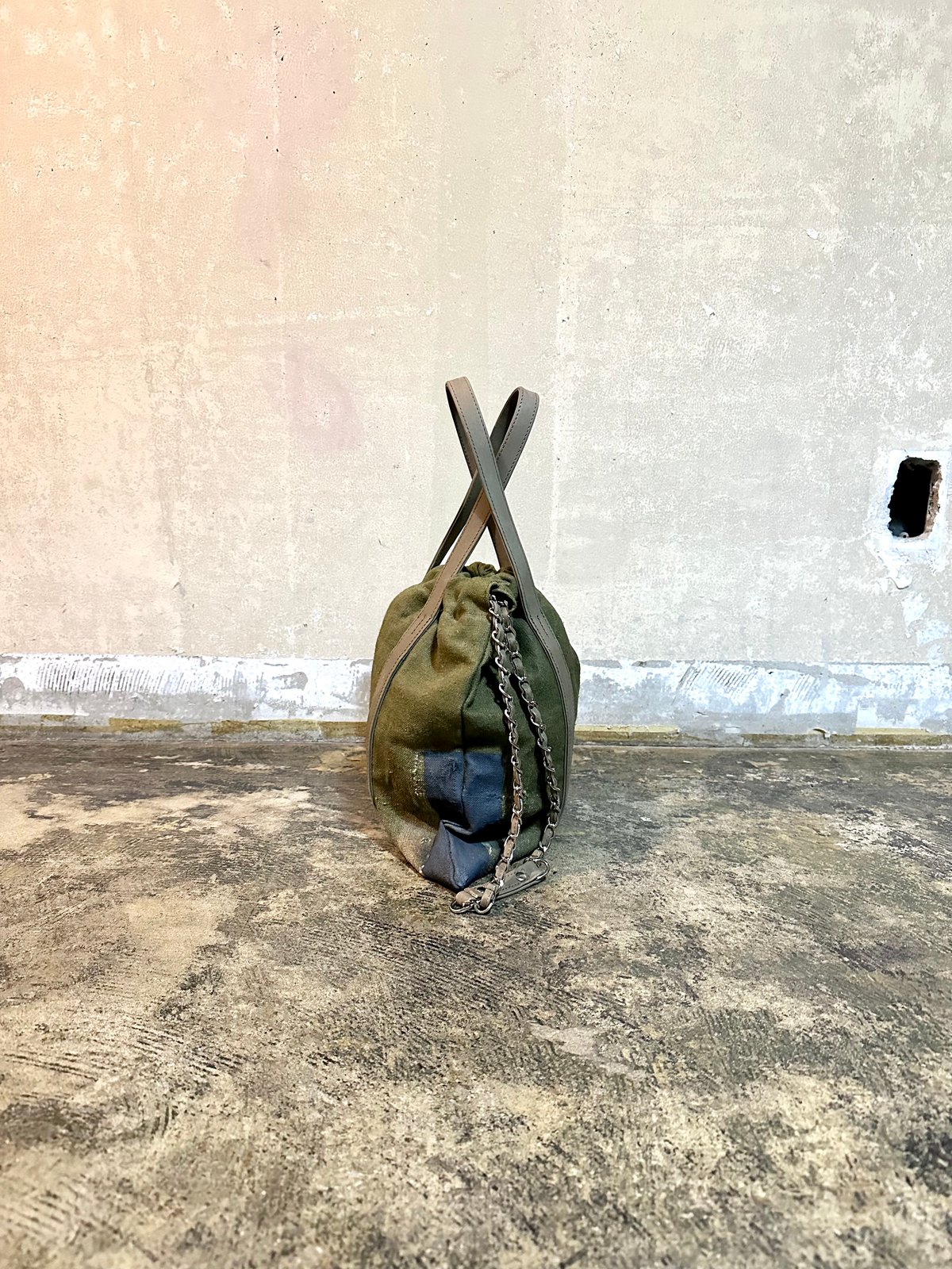 (フジョー)m.u.lデニムレザー キルティング型押し トラストート S M.U.L. MUL072 TRUSS TOTE S トラストート S シボ型押し