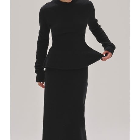 【TODAYFUL】Puffy Peplum Knit　※納期10月中～11月中