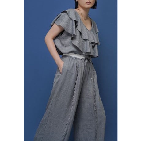 【CYAN tokyo】レイヤーフリルフレンチTOPS