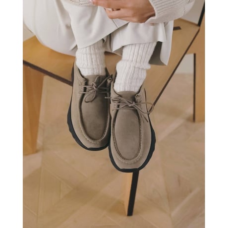 【anuke】Eco Suede Moccasin