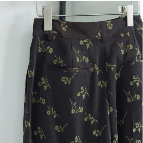 【anuke】Flower Jacquard Pants　※納期5月中旬〜6月中旬