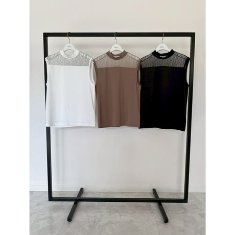 【Boutique Ordinary】Lace Switch Sleeveless Pullover