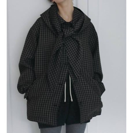 【anuke】Check Coverall Jacket　※納期9月中旬～10月中旬