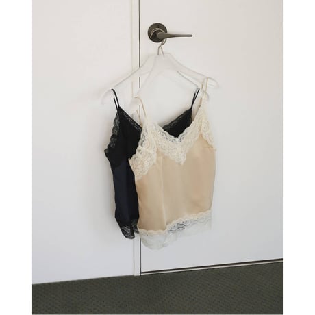 【anuke】Satin Lace Camisole　※納期5月上旬～6月上旬
