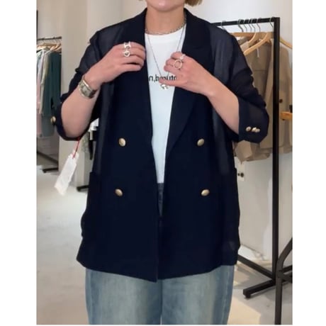 【Dignite collier】メッシュダブルジャケット