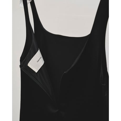 【TODAYFUL】Squareneck Satin Dress　※納期4月中旬〜5月中旬
