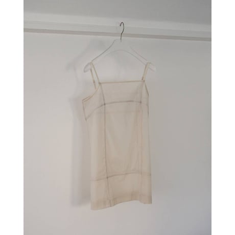 【anuke】Sheer Panel Longcamisole　※納期5月上旬～6月上旬