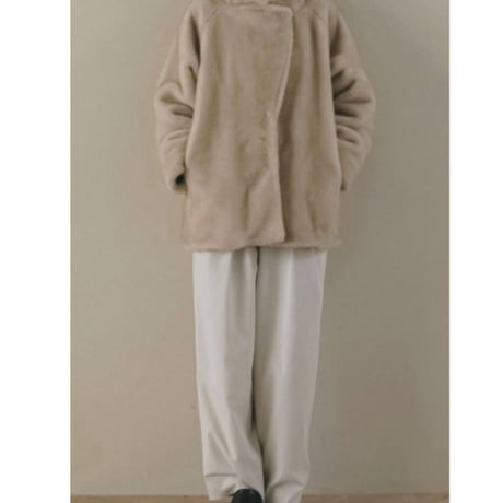 【anuke】Eco Minkfur Jacket　※納期11月下旬～12月下旬