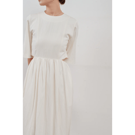 【Hella】waist side slit cocoon dress　※納期4月中旬〜5月中旬