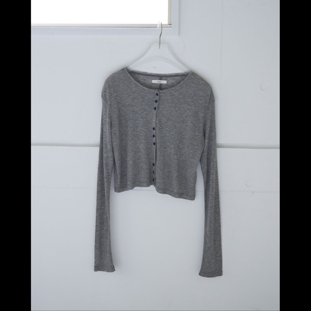 anuke】Sheer Rib Cardigan | selectshop kusukusu