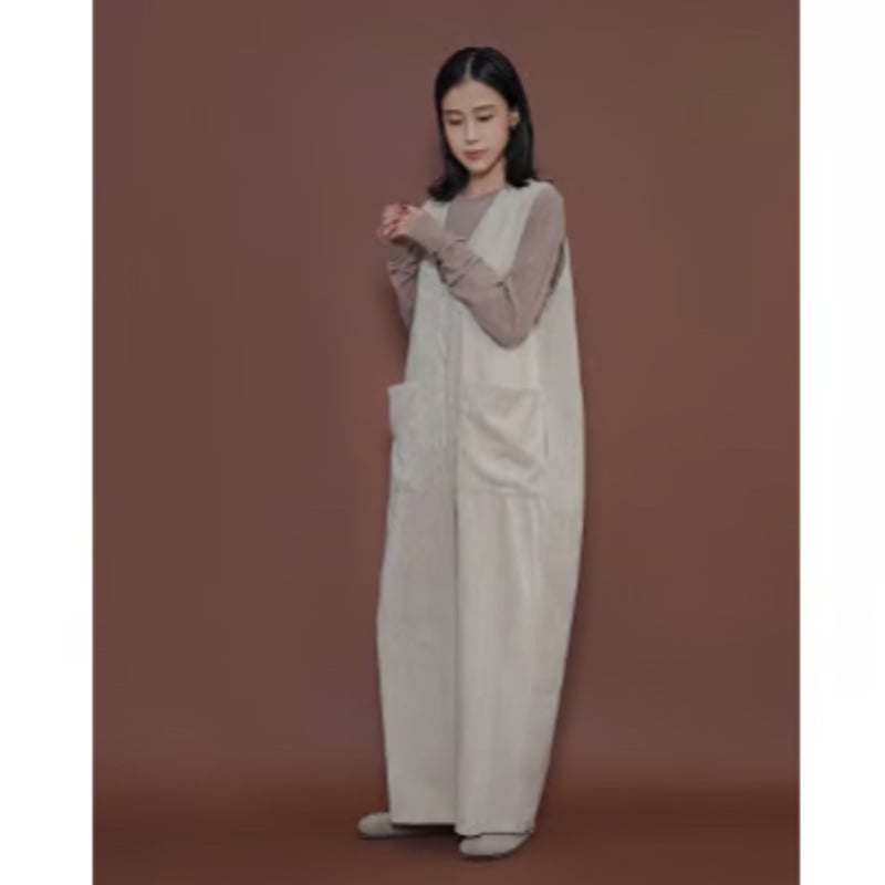 CYAN TOKYO】スラブモールBIGポケットサロペ | selectshop kusukusu