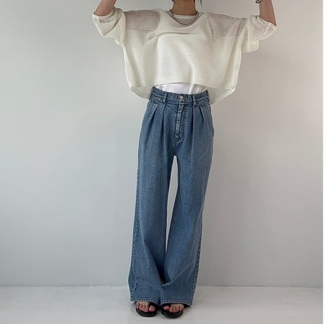 【ante aciem】2タックデニムパンツ