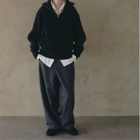 【anuke】Wool Cocoon Pants