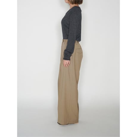 【YENN】WOOL BLEND TWO TUCK PT