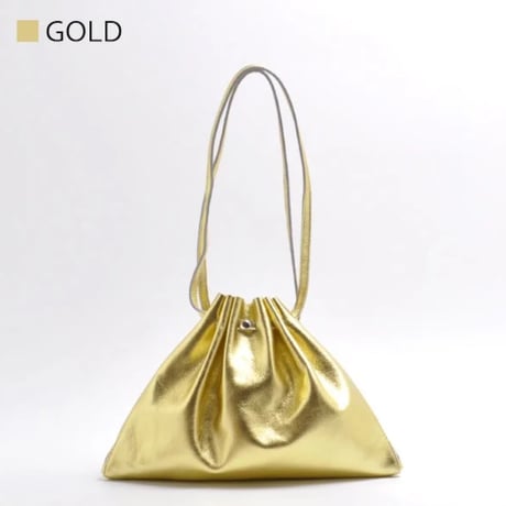 【blancle】M.LEATHER GATHER BAG bc-1232