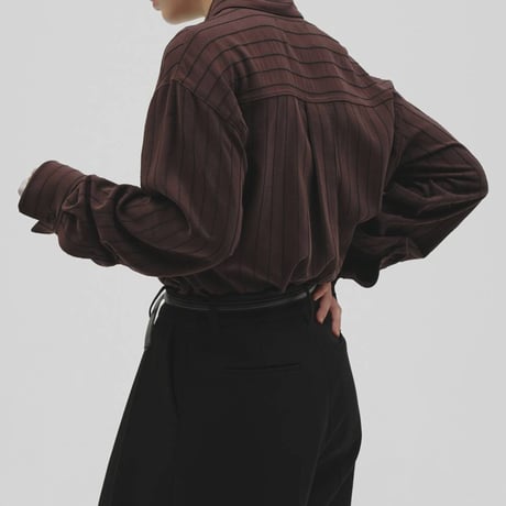 【TODAYFUL】Jacquard Stripe Shirts　※納期11月中旬～12月中旬