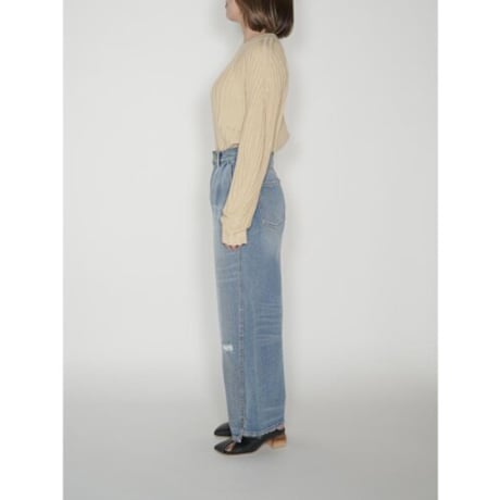 【YENN】 CURVED SEAM DENIM PT