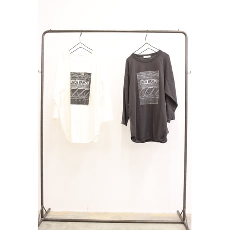 【LE MELANGE】9分袖モノトーンフォトTee