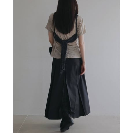 【anuke】Stripe Pleats Skirt　※納期9月上旬～10月上旬