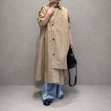 【M.U.L.】ASYMMETRY FLARE COAT　MULW-2035