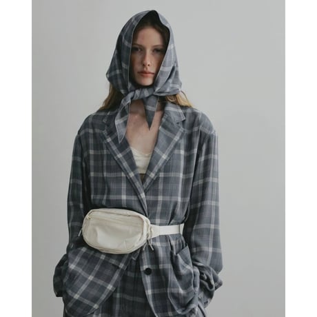 【anuke】Check Scarf　※納期4月下旬～5月下旬