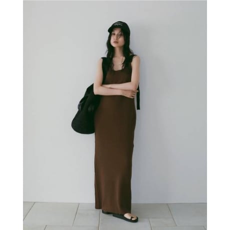 【anuke】Salopette Knit Onepiece