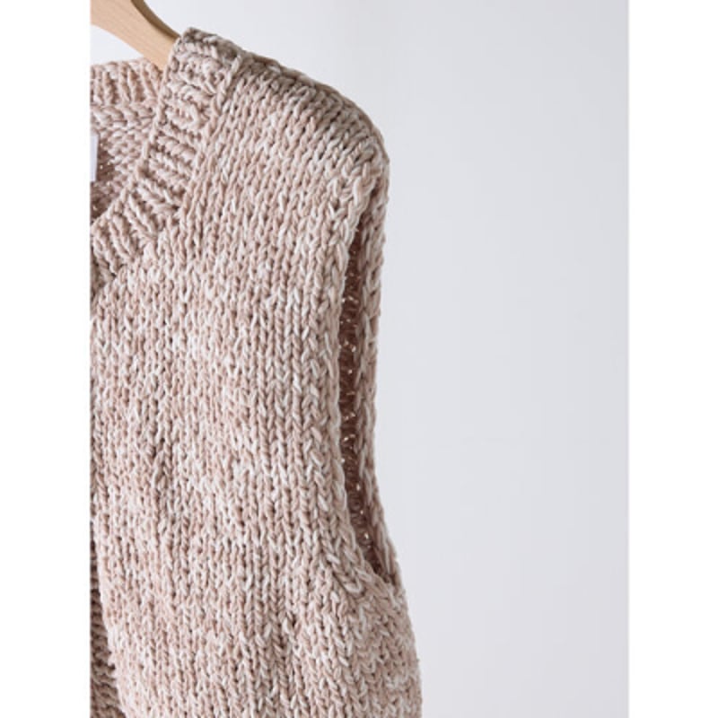 トップス YENN MIX HAND KNIT VEST YENN】MIX HAND KNIT VEST | selectshop kusukusu