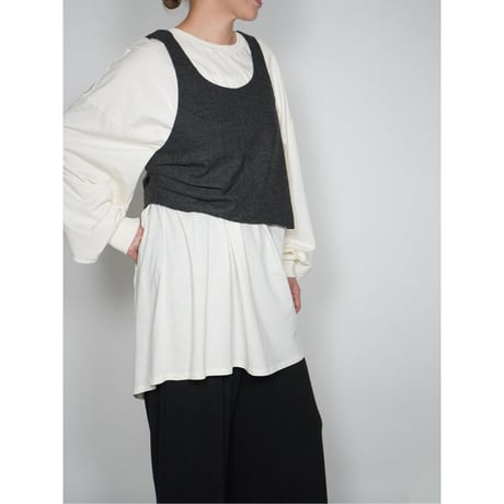 【YENN】WOOL BUSTIER PO