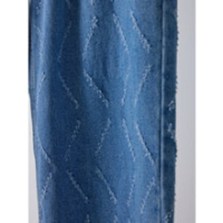 【YENN】 LASER CUT WIDE DENIM