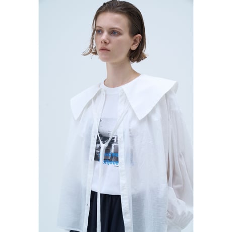 【Boutique Ordinary】Big Collar Gather Blouse