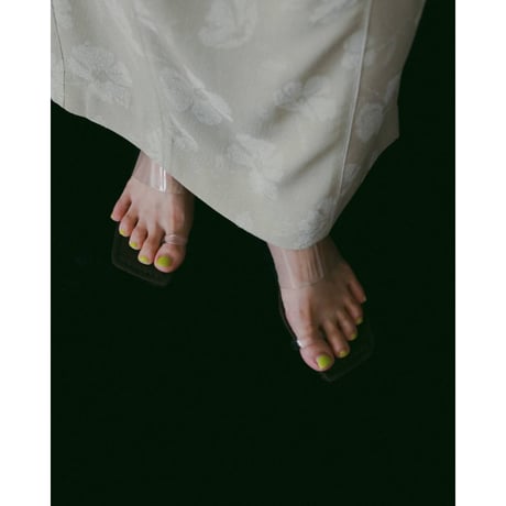 【anuke】Square Clear Sandals　※納期3月下旬～4月下旬