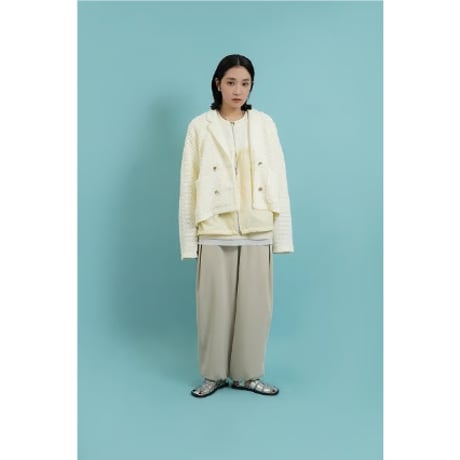 【CYAN TOKYO】ワッフルレースWテーラードJK