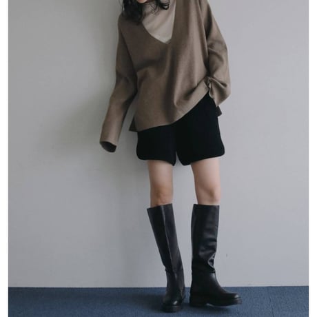 【anuke】Ecoleather Long Boots