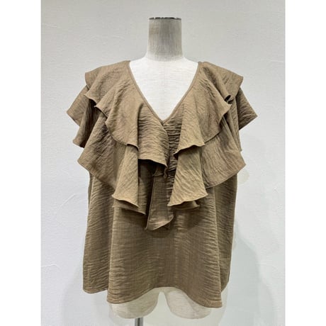 【CYAN tokyo】レイヤーフリルフレンチTOPS