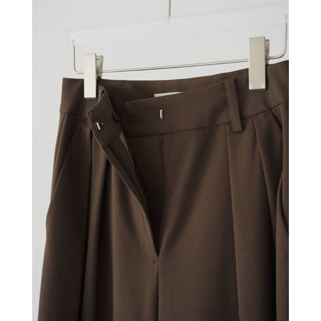 【anuke】Doubletuck Wide Pants