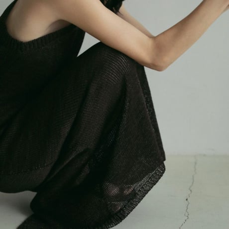 【anuke】Strawyarn Knit Onepiece　※納期4月下旬〜5月下旬