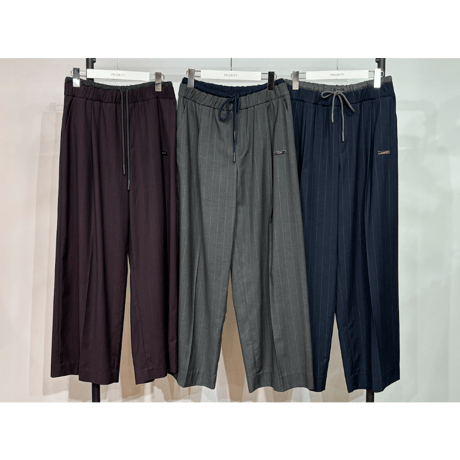 【PRIORITY】Wウエストストライプパンツ