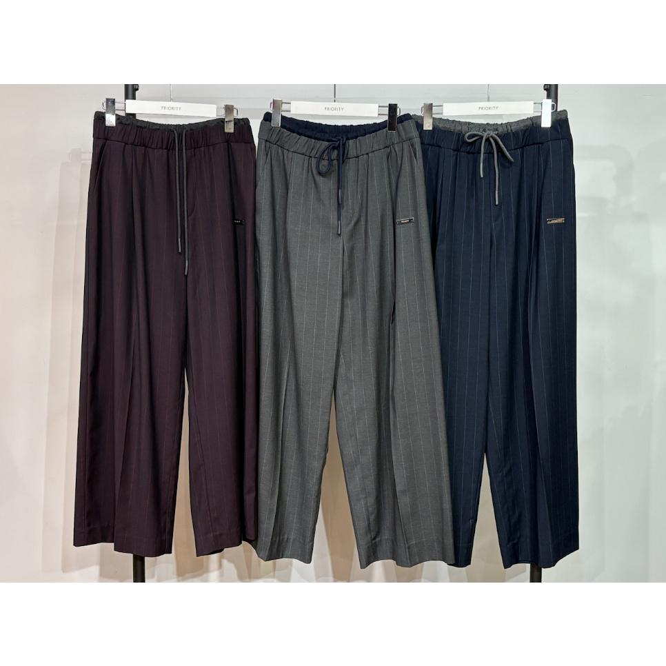 PRIORITY】Wウエストストライプパンツ | selectshop kusukusu