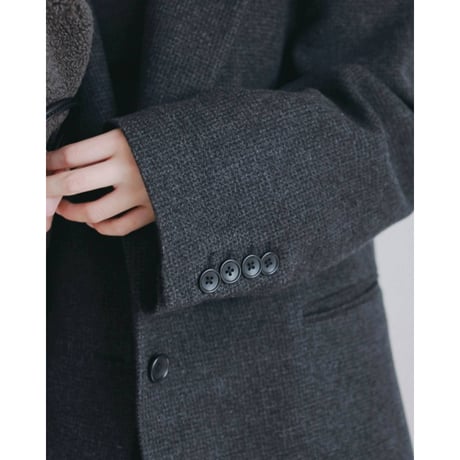 【anuke】Herringbone Wool Jacket　※納期9月中旬～10月中旬