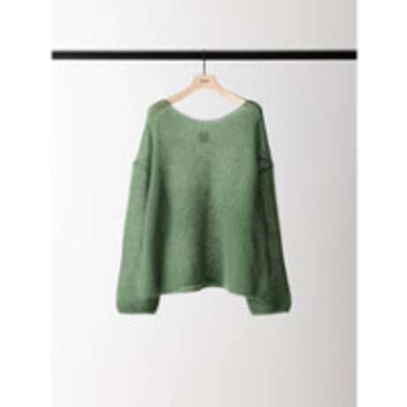 【YENN】SHEER MOHAIR KNIT PO　※納期：9月中旬〜10月中旬