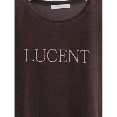 【CHIGNON】"LUCENT"ﾌﾟﾘﾝﾄﾍﾞﾛｱTEE