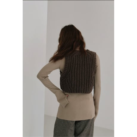 【Hella】low gauge short vest ※納期10上〜11上